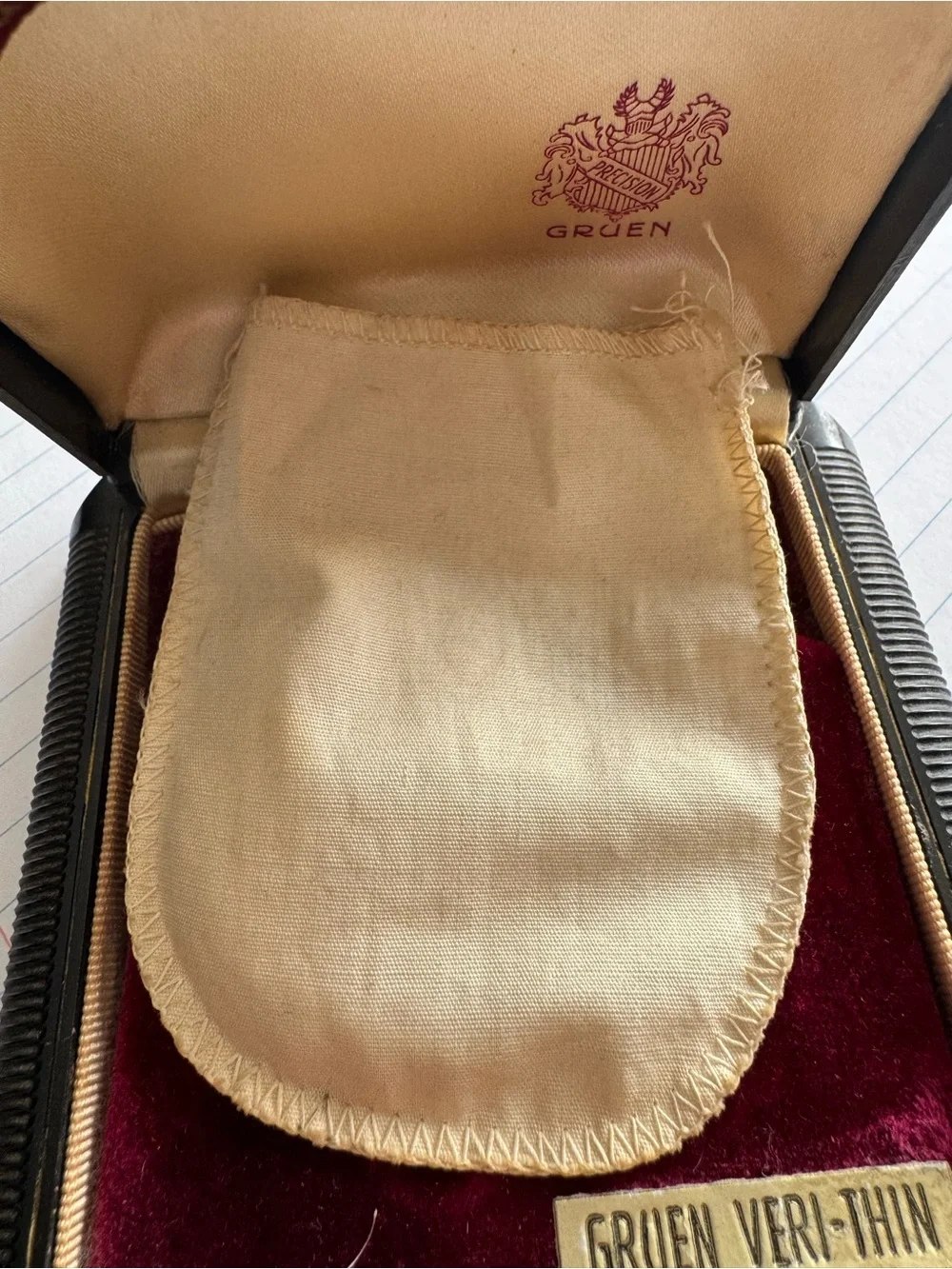 Vintage Gruen Veri-Thin Precision 17 Jewel Pocket Watch 10K GF Runs Original Box
